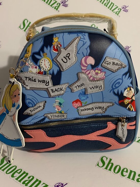 Danielle Nicole Mini Backpack Disney Alice Wonderland Direction Cheshire Cat Bag main image 10